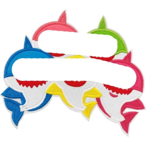 Shark Embroidered Patch Logo Badge