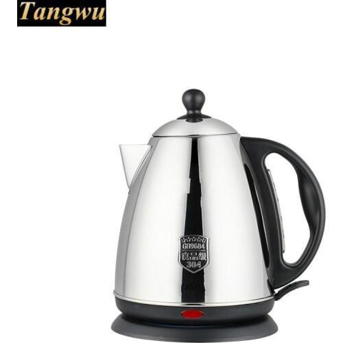 High quality food grade 304 stainless steel electric kettle fired automatically Safety Auto-Off Function good