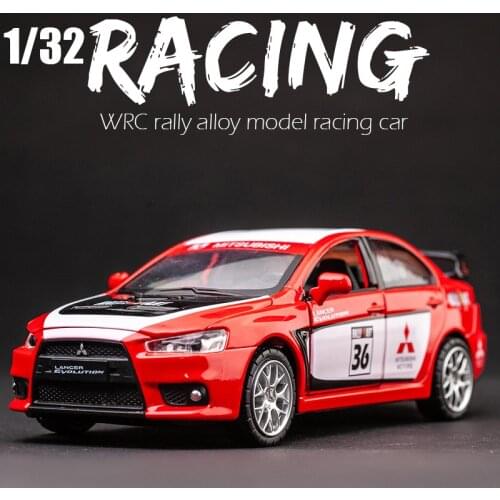 High Simulation 1:32 Alloy LANCER EVOLUTION GT3 Car Model Pull Back With Sound and Light Sports Car Toy Free Shipping Collection