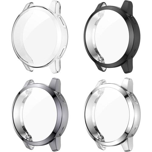 Smart Watch Plating Protective Case for Garmin Venu 2/Vivoactive 4 Protector Frame Cover Soft TPU Shell Smartwatch Case