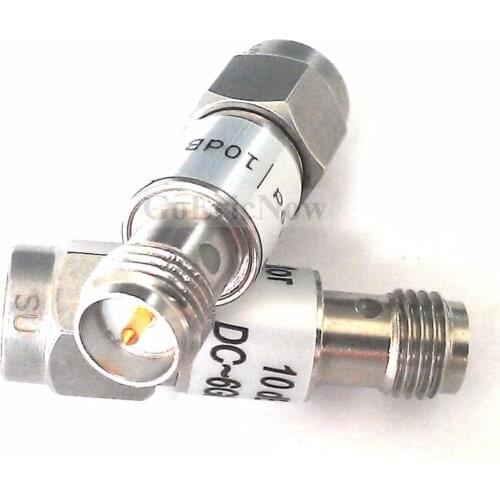 1 Pcs RF Coaxial 50ohm 2W RP-SMA Male to Female DC 0~13G Fixed attenuator