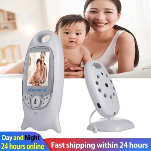 2021 Wireless Video Baby Monitor with 2.0 inch 2 Way Talk Night Vision IR LED Temperature Monitoring Color Security Camera VB601