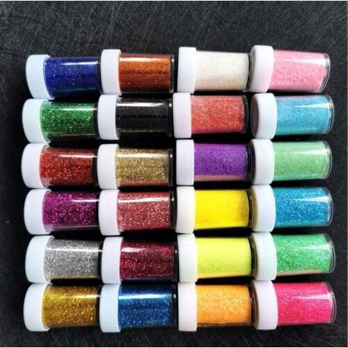 24 Color Powder Shimmer Glitter Diamond Painting 20G for Decoration DIY Nail Temporary Tattoo Fake Kids Face Body Art Tool
