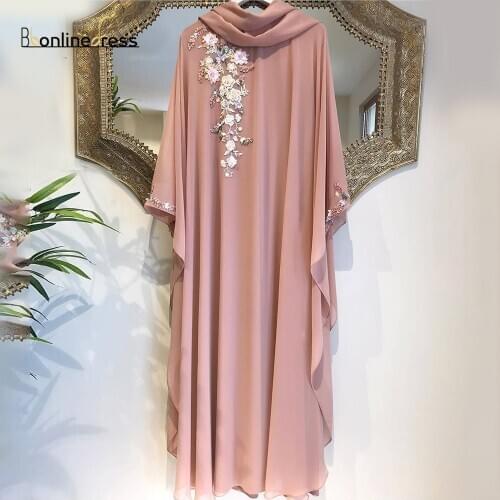 Bbonlinedress Moroccan Katan Evening Dresses Beads Dubai Muslim Arabic Abaya Party Gown Marocain Caftan Dress robe de soiree