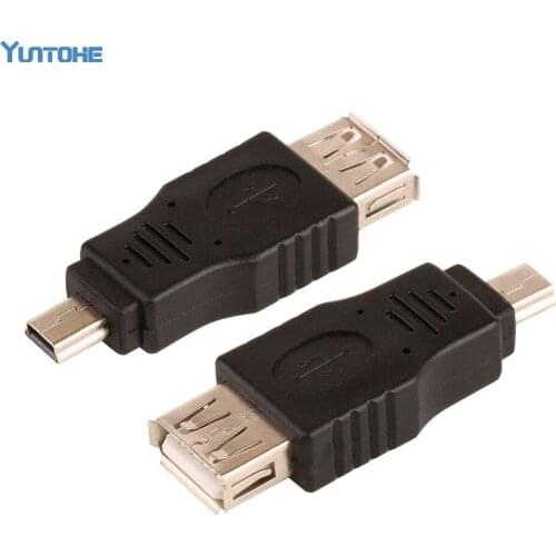 Free Shippping Black USB A to Mini B Adapter Converter 5pin USB cable For MP3 MP4 Wholesale 300pcs/lot