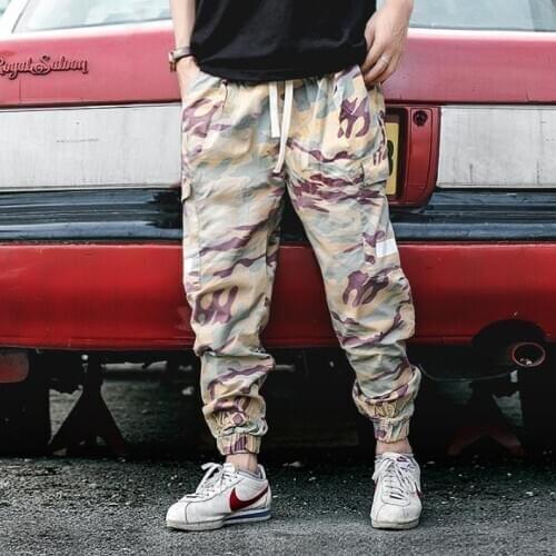 Summer loose thin personality fashion Camouflage harem pants mens trousers pantalones hombre hiphop pants for men pantalon homme