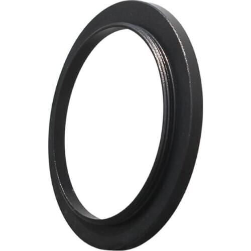 Black Durable Aluminum Alloy M48 to M42 Coupling Adapter Ring for Stereo Microscope Eyepiece Filter Accessories