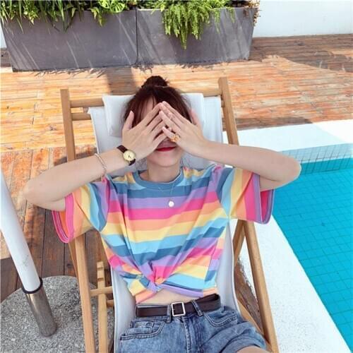 Dreamlikelin Womens Striped T-shirts