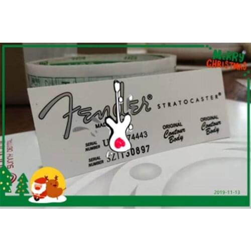 Fender guitar head logo water transfer sticker stratocaster/telecaster