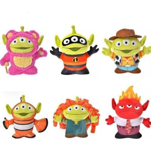 New Disney Toy Story Cosplay Three Eyes Woody Princess Stuffed Plush Cartoon Doll Pendant Key Chain Kid Boy Gifts