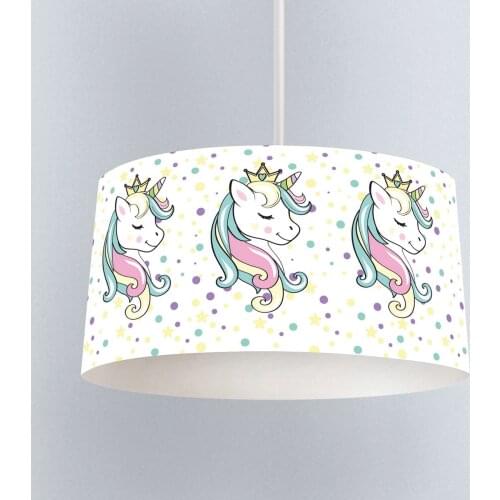 Lamp For Kids Bedrooms Light Chandelier for Living Room Childrens Room Polka Dot Sweet Unicorn Model 103