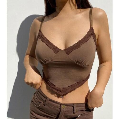 80%HOTVest Blouse Portable Comfortable Women Short Navel Slim Strap Top Camisole for Home