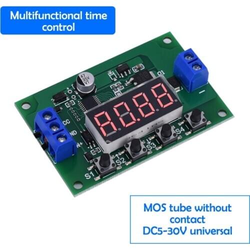 Multifunctional Cycle Control Time Relay Trigger Delay Count Switch Module MOS Tube 12V Timer