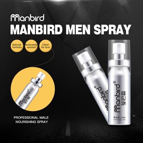 Manbird Adult Men Sex Delay Spray Male Anti Premature Ejaculation Prolong Big Dick Enlargement Cock Erection Enhancer Product