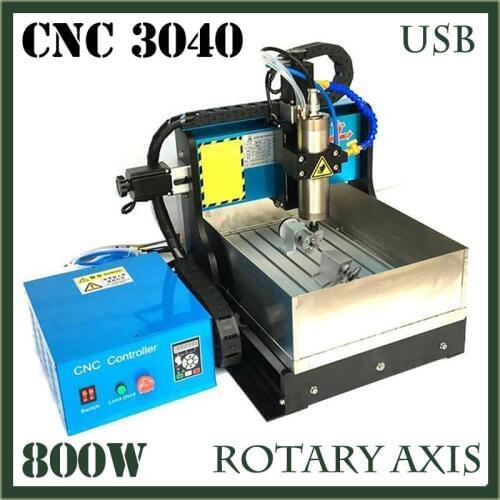 JFT Wood Engraving Kit Mini 3040 Router 4 Axis Cnc Milling Machine For Glass Eva Foam Cutting