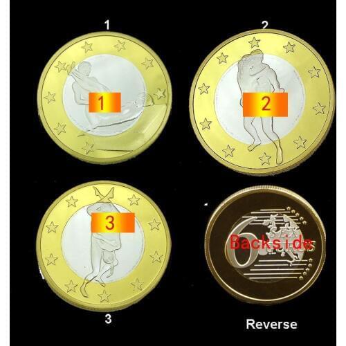 Germany Reichsbank Metal Replica coin Valentines Day Commemorative Sexy Art Romantic lover gold coin gift