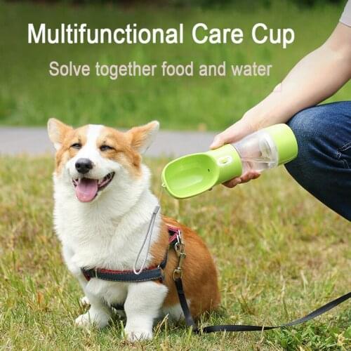 Portable Pet Water Cup Dog Food Storage Pets Outdoor Travel Kettle Cat Drinking Water Container