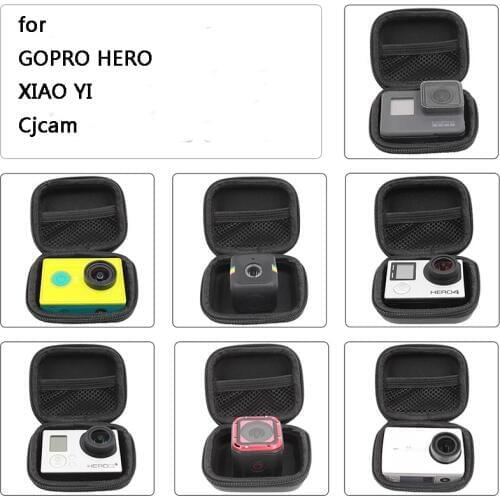 Portable Mini Bag Pocket Carry Case Action Camera PU Storage Box for Gopro Hero 6 5 4 3 5/4 Session SJCAM Series Xiao mi Yi 4k