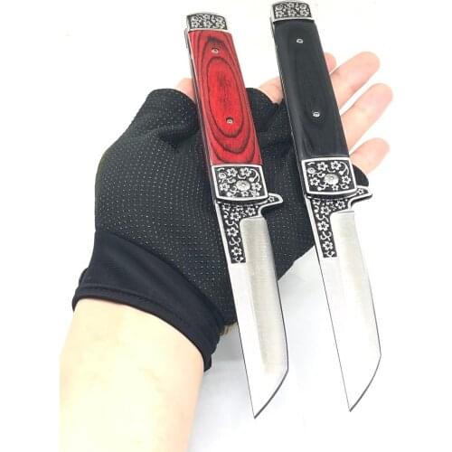 8.98'' High Hardness Folding Knife Sharp Survival Tactical Pocket Knife Outdoor Combat Camping Hunting Knives Self-defense Tools