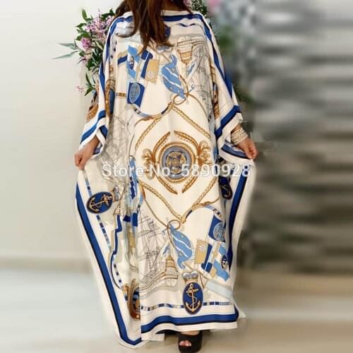 2020 New Fashion dresses Bazin Print Dashiki long dresses for women Long Blouse boho party holiday dress sexy Pattern oversize