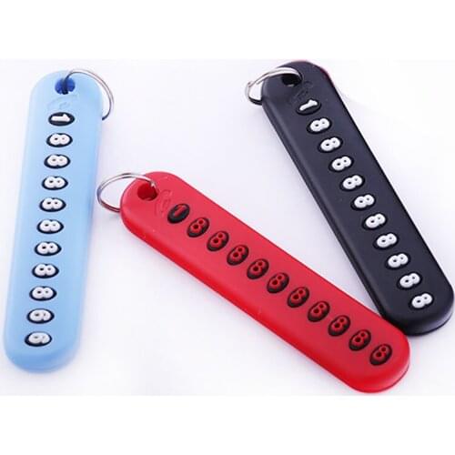 1 PC Anti-Lost Car Keychain Phone Number Card Keyring for Honda CRV Accord Odeysey Crosstour FIT Jazz City Civic JADE Crider