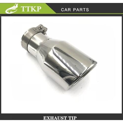 1PCS air inlet (63mm) exhaust (89mm) stainless steel universal exhaust pipe tip / pipe muffler for BMW BENZ AUDI VW auto parts