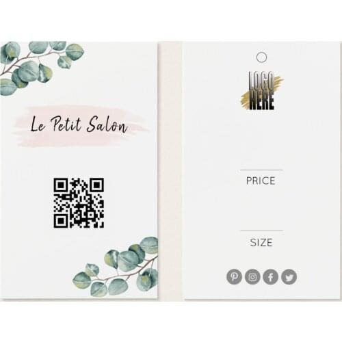 100 PCS/Batch Of New Product Rectangular Wedding Cards "Thank You" Clothing Card Writable Card 3X5cm Decorative Card