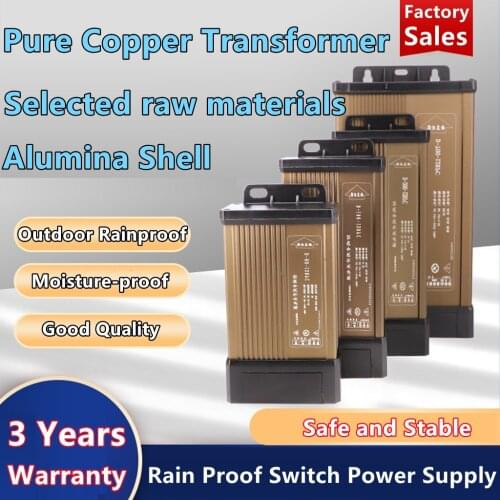 220V Rainproof type 5V 12V 24V Switch Power Supply 60W 100W 200W 250W 300W 400W 500W 600W 700WConstant Voltage Transformer DIY