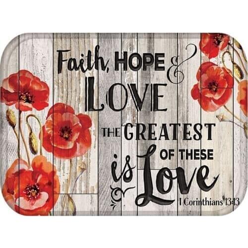 40x60cm Cute Diy Print Floor Mat Bathroom Ground Mat Slip Door Bath Pad Rug Living Room Carpet Vintage Love Letter