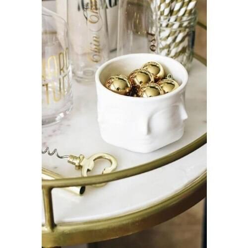 Arma House Decorative White Candlesticks