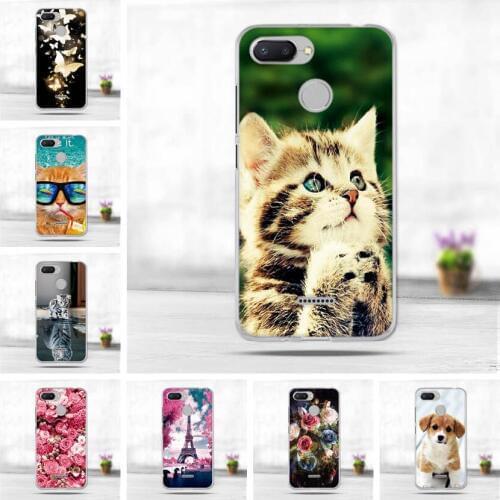 For Case Redmi 6 Capas Cover For Xiaomi Redmi 6 Case Redmi6 Soft TPU Silicone Back Cover For Funda Xiomi Redmi 6 Cover Cats Bag