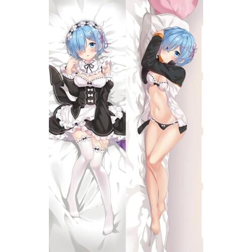 Anime Re:Life In A Bifferent World From Zero Rem Pillow Case Cosplay Dakimakura Hugging Body
