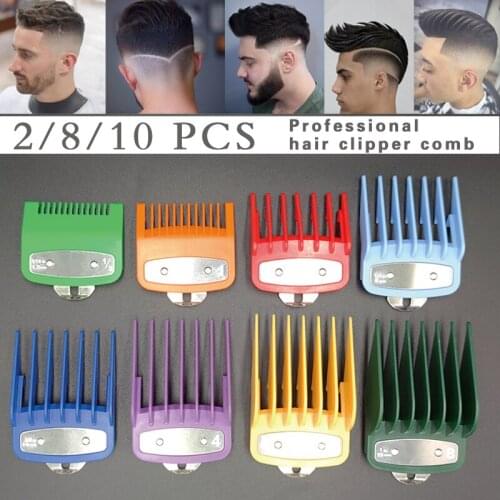 Colorful Hair Clipper Cutting Comb Guards Limited Comb Tools Barber Replacement Kit for Cutting Head professional Hair Clipper 5