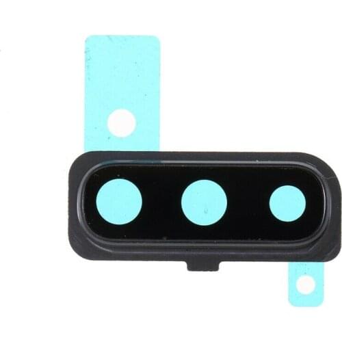 For Samsung Galaxy A50 SM-A505 Silver/Black/Blue Color Camera Lens Frame With Glass Cover