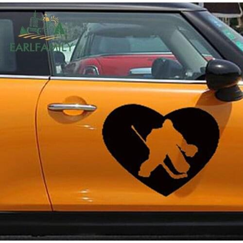 EARLFAMILY 50cm x 41.3cm 2x Hockey Goalie Glove Sports Car Sticker For Cars Side Truck Window Auto SUV Door Kayak Vinyl Decal