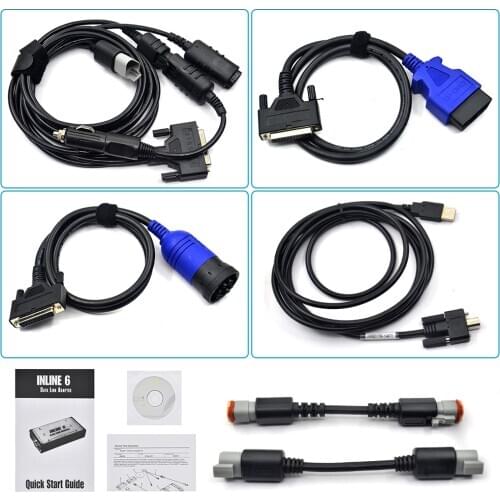 Cables for inline 6 truck diagnosis tool