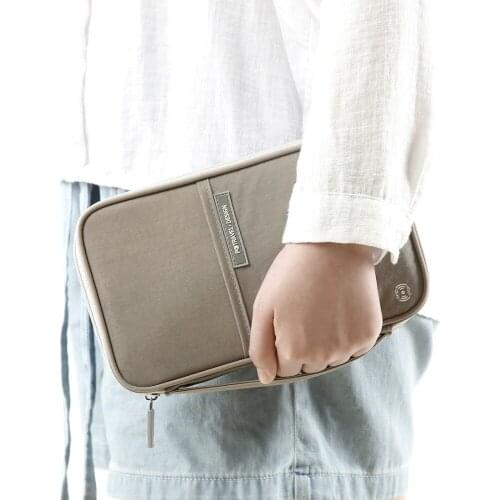 Family Passport Holder Travel Wallet Waterproof Multi function RFID Credit Card Cover Case Document Organizer Passport Purse Bag