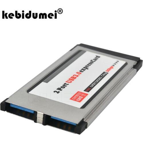 Hot Sale PCI Express To USB 3.0 Dual 2 Ports PCI-E Card Adapter For NEC Chipset 34 MM Slot ExpressCard Converter 5 Gbps For PC