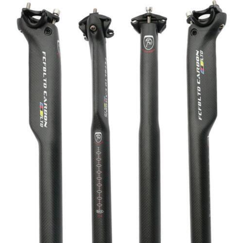 FCFB Cycling Carbon Seatposts 27.2/30.8/31.6mm Road Bike Seat Post Carbon Black 3K Gloss 350/400mm MTB Bicycle Seat Post