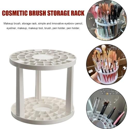 Simple Portable Eyebrow Pencil Eyeliner Brush Hanger Make-up Tool Penholder Makeup Brush Holder Air Drying Rack Organizer Shelf