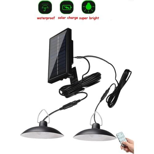 Retro Lampshade Solar Pendant Chandelier solar High Wall lamp Street Light Outdoor Waterproof Energy Saving Garden Yard Security