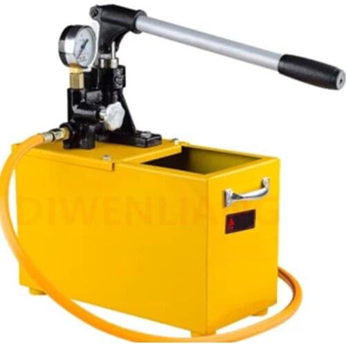 Hand Plumbing Tools Bench Pipeline Manual Hydraulic Water Pipe Pressure Testing Pump Manual Hydrostatic Testing Machine