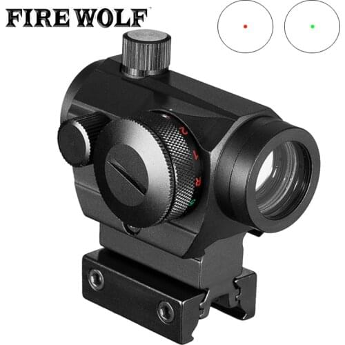 Tactical Hunting Red Green Dot Reflex Sight Scopes With High/low Dual Profile Rail Mount Airsoft Air Guns Rifle Red Dot Scopes