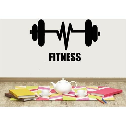 Men Room Health Inspirational Fitness Wall Decal Removable Art Deco Vinyl Health Sports Inspirational Wallpaper Home Sticker