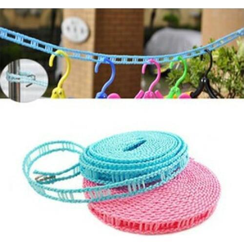 3 Meters Clotheslines 5 Meters Clothes Dryer Outdoor Cloth Hanging Rope Windbreak Non-slip Clothesline