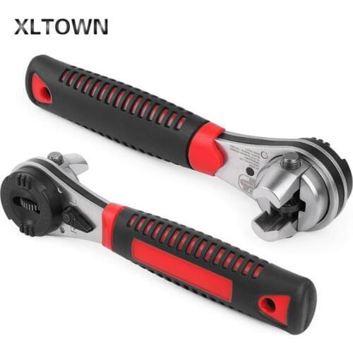 XLTOWN high-grade ratchet wrench adjustable 6-22 mm ratchet wrench universal universal multi-function tool two-way fast wrench
