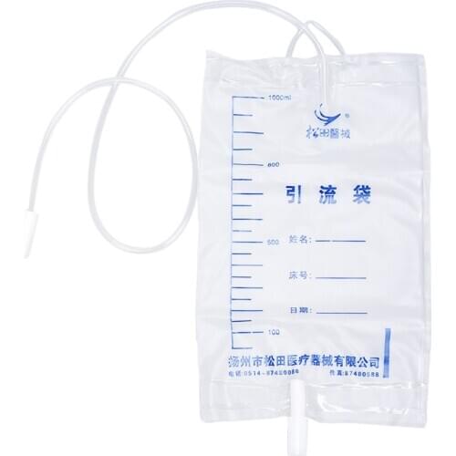 1Pc 1000ml Health Drainage Bag Male Urine Bag Anti-Reflux Urine Collector Bag Urinary Catheter