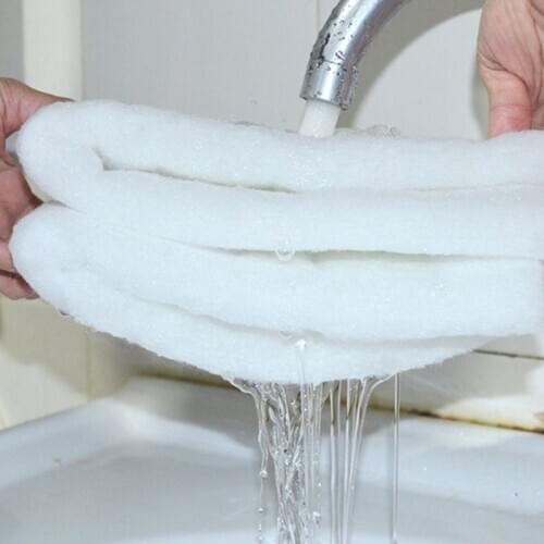 50cmx50cmx2.5cm White Filtration Foam Aquarium Fish Tank Biochemical Filter Sponge Pad Skimmer Long Use Time Sponge Supply Tank