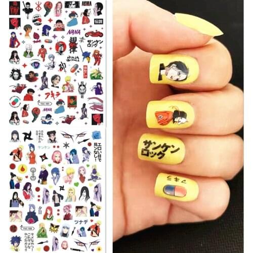 Newest TSC 101 3D design nail sticker decal stamping back gule DIY nail decoration tools