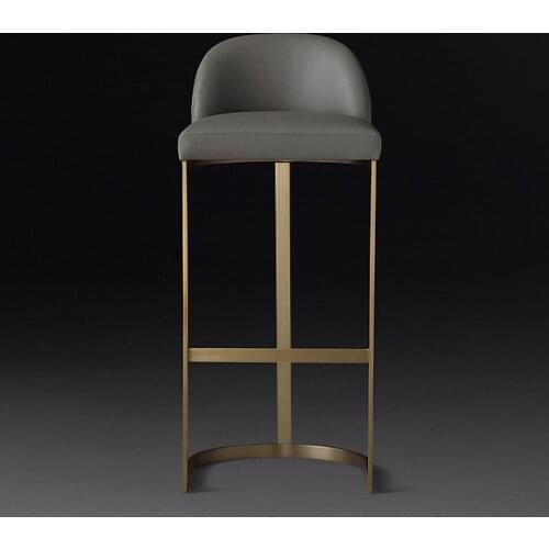 Ordic Bar Chair Household Light Luxury High Stool Modern Minimalist Back To Back Bar Table Light Luxury Leisure Table and Chair